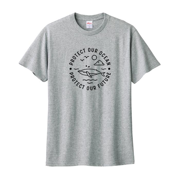 Tシャツ 海を守る 未来を守る クジラ おしゃれ くじら ティシャツ 鯨 Tshirt | 2枚目