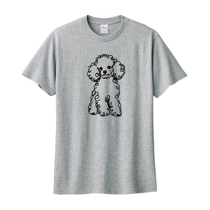 Tシャツ プードル おしゃれ 可愛い トイプードル ティシャツ 犬好き Tshirt | 2枚目