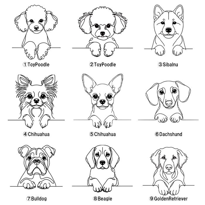 iPhone ケース お好きな犬のイラストとご希望のお名前をプリント | 4枚目