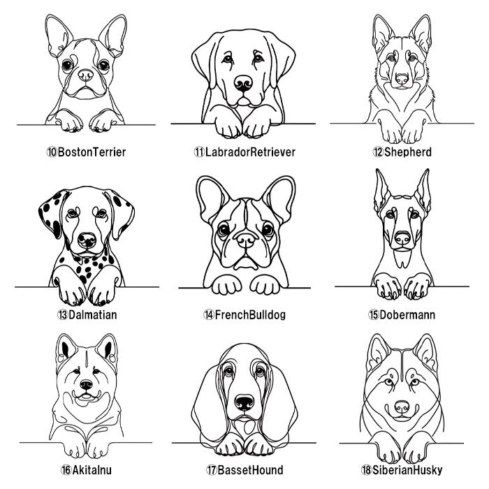 iPhone ケース お好きな犬のイラストとご希望のお名前をプリント | 5枚目